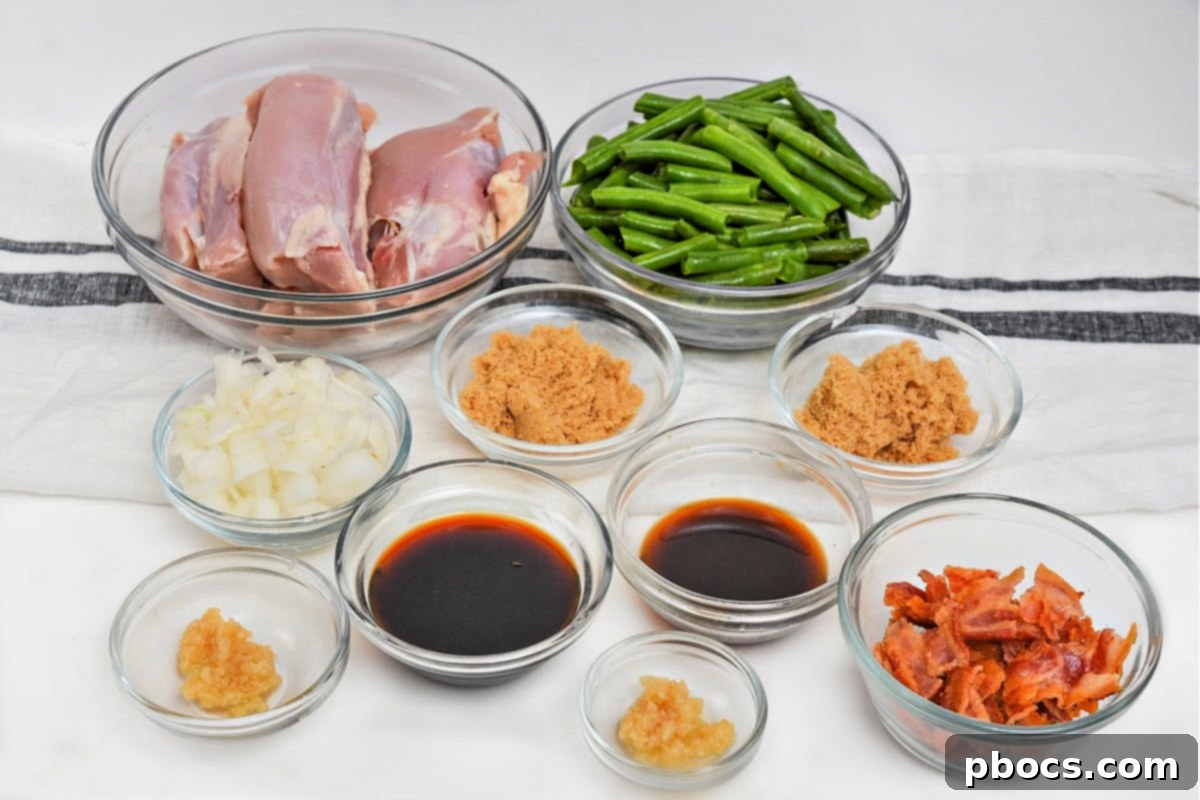 One-Pan Low-Carb Crack Chicken with Green Beans 8 Ingredients for Keto Asian Teriyaki Chicken and Green Bean Skillet