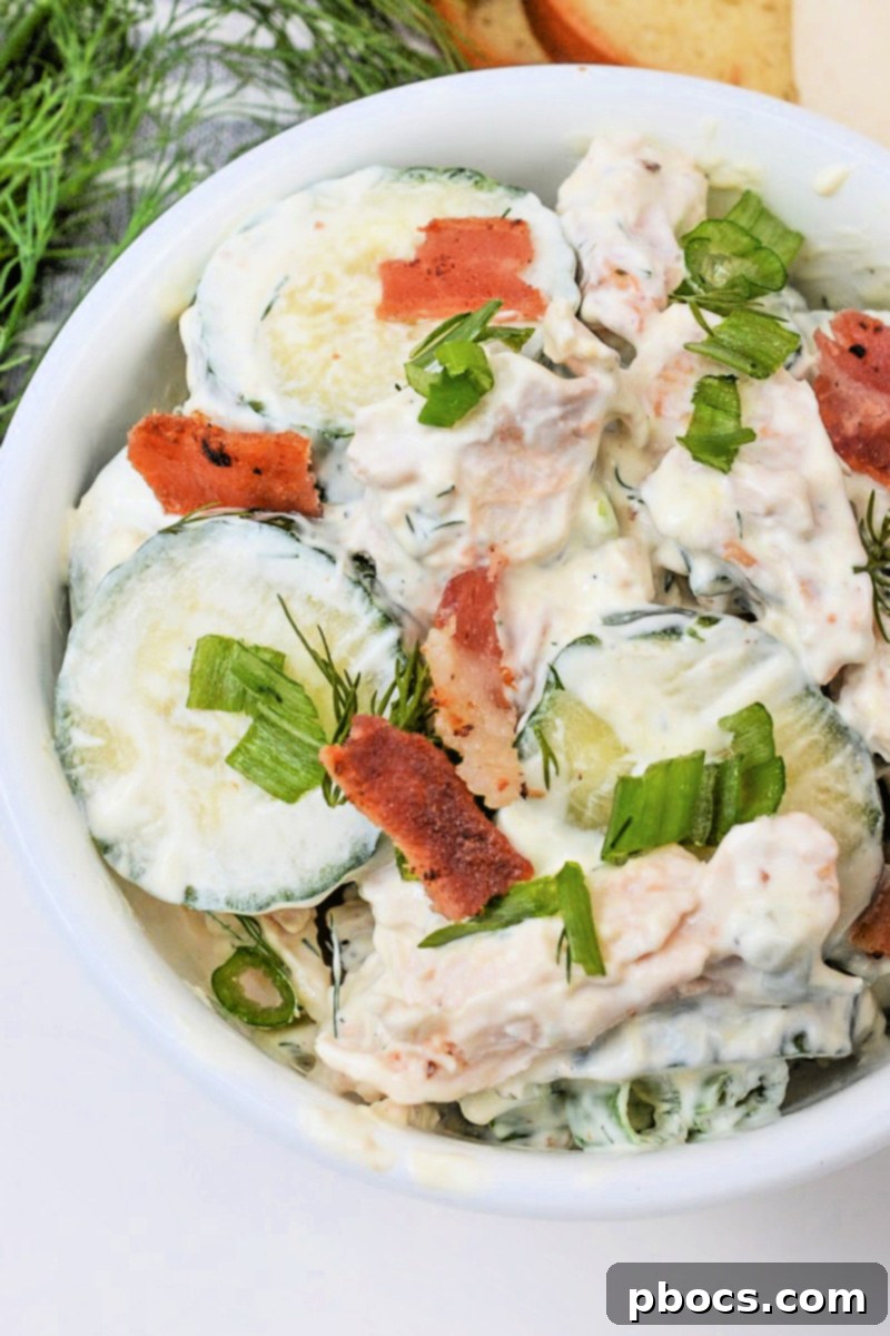 Refreshing Keto Chicken & Cucumber Salad 6 Keto Sliced Cucumber Chicken Salad