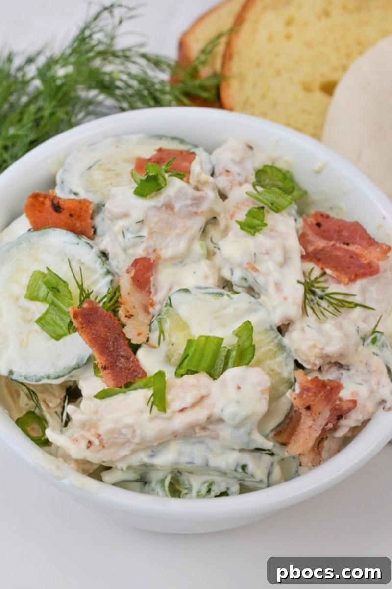 Refreshing Keto Chicken & Cucumber Salad 7 Keto Sliced Cucumber Chicken Salad