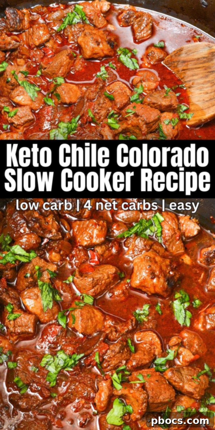 Slow Cooker Keto Chile Colorado 3 Keto Slow Cooker Chile Colorado