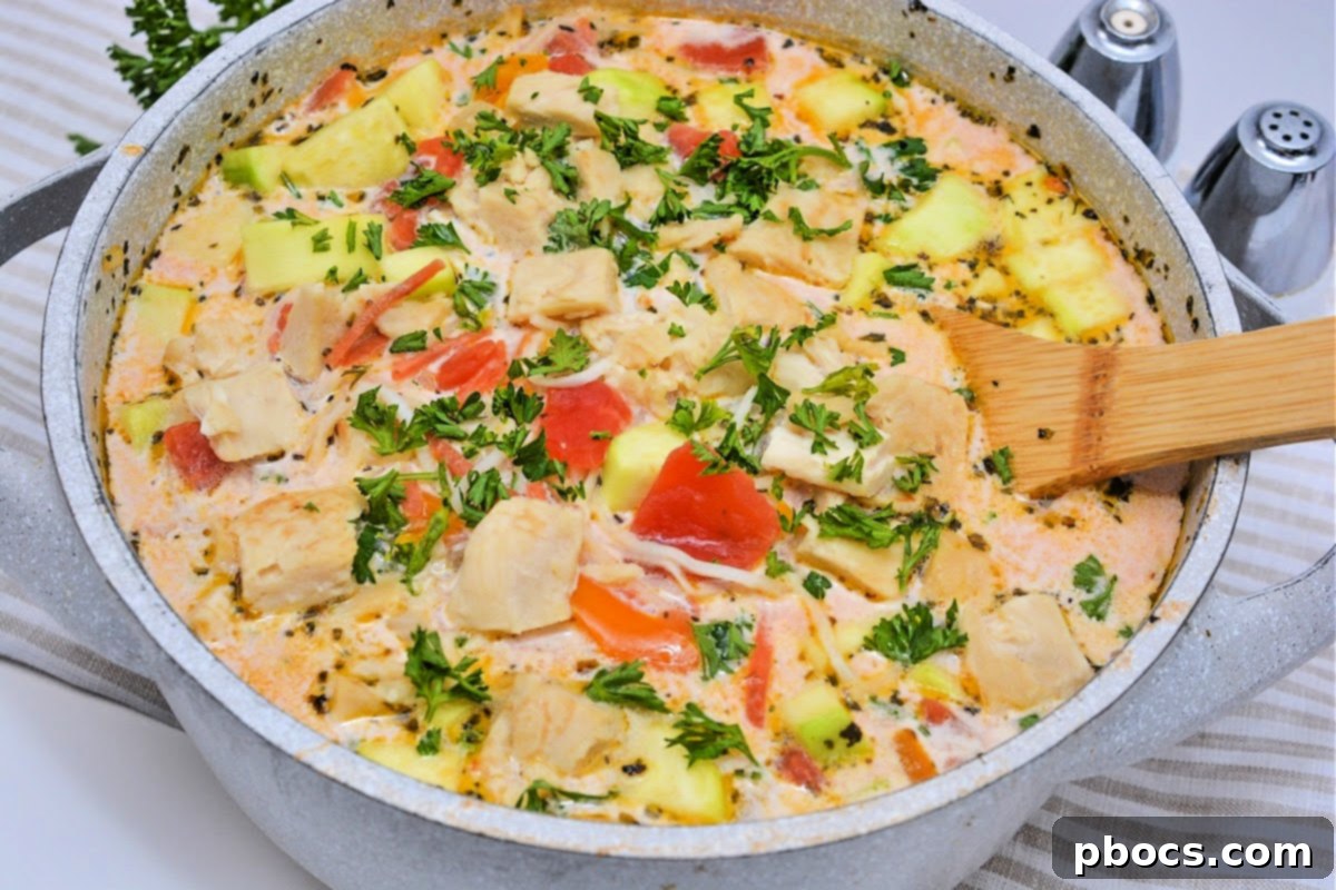 Low-Carb Italian Zucchini Bliss 6 Ready-to-serve bowl of low-carb creamy Italian zucchini soup.