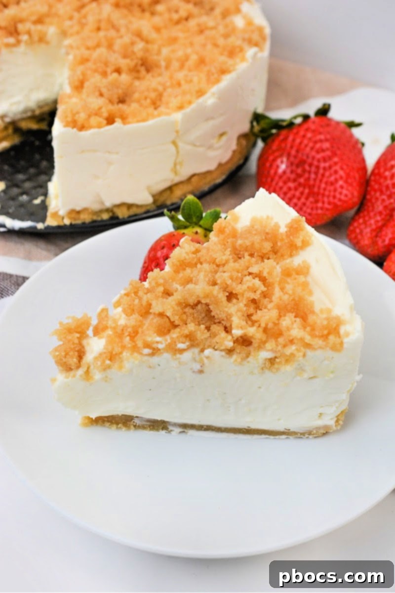 Bowl of ingredients for crumb topping: almond flour, brown sugar substitute, and melted butter