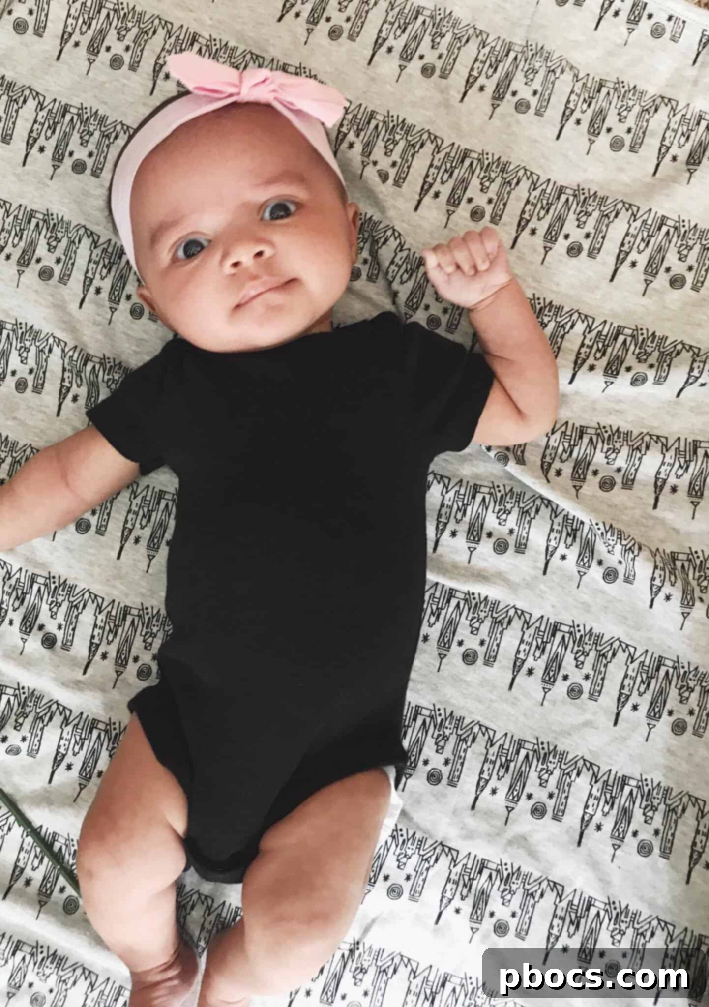 LJK5 Lucky Jade Reimagined by Joseph Ari Aloi 5 Baby Lauren wrapped in a Lucky Jade LJK5 Collection skyline blanket