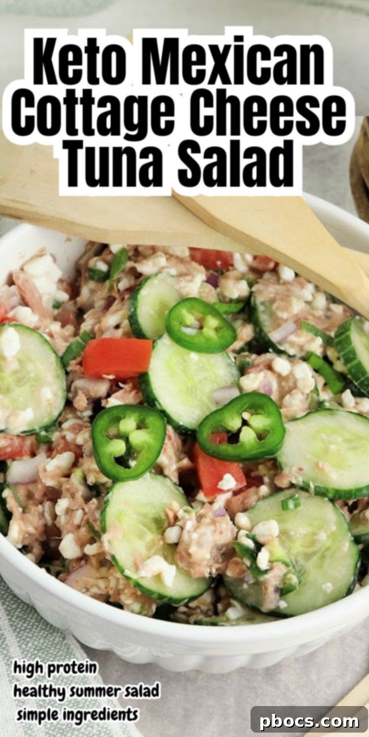 Keto Mexican Tuna Cucumber Salad