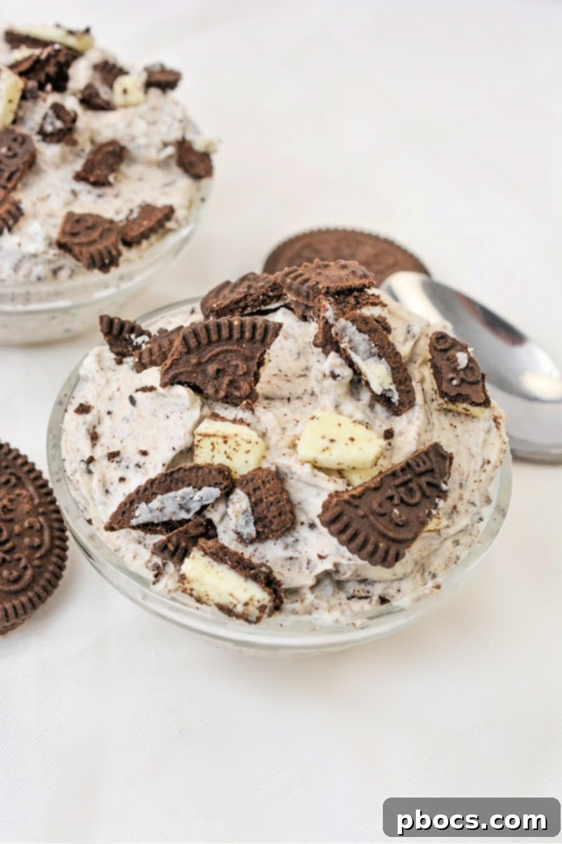 Keto Cookies and Cream Dream 2 Delicious Low-Carb Cookies and Cream Fluff dessert
