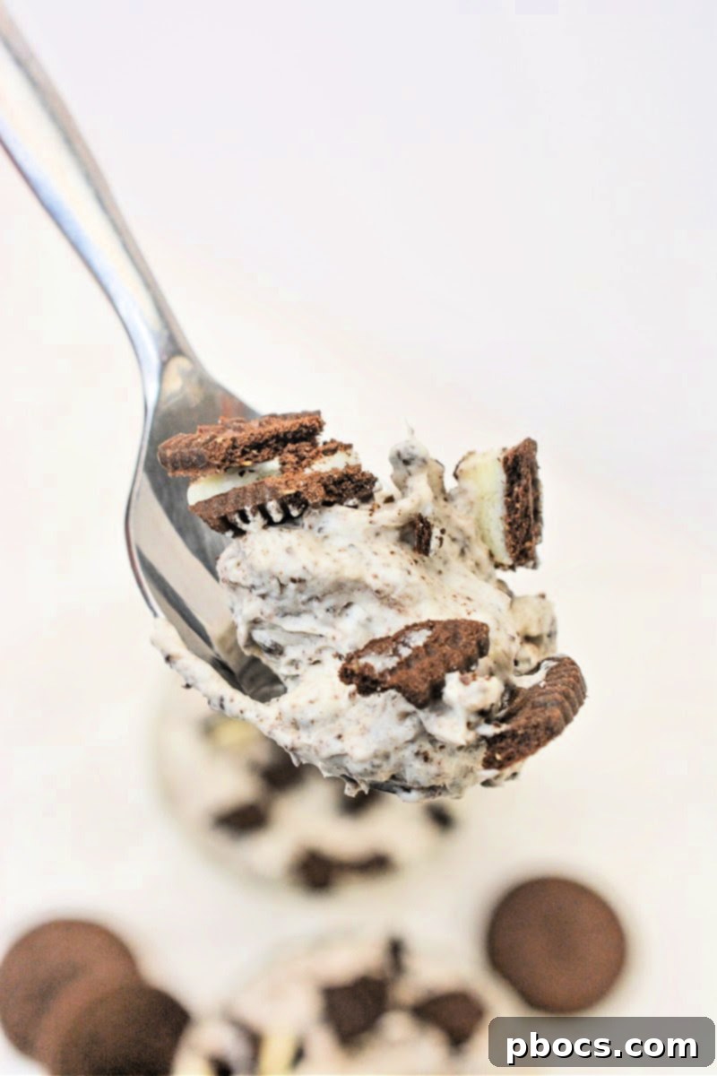 Keto Cookies and Cream Dream 4 Individual serving of Low-Carb Cookies and Cream Fluff