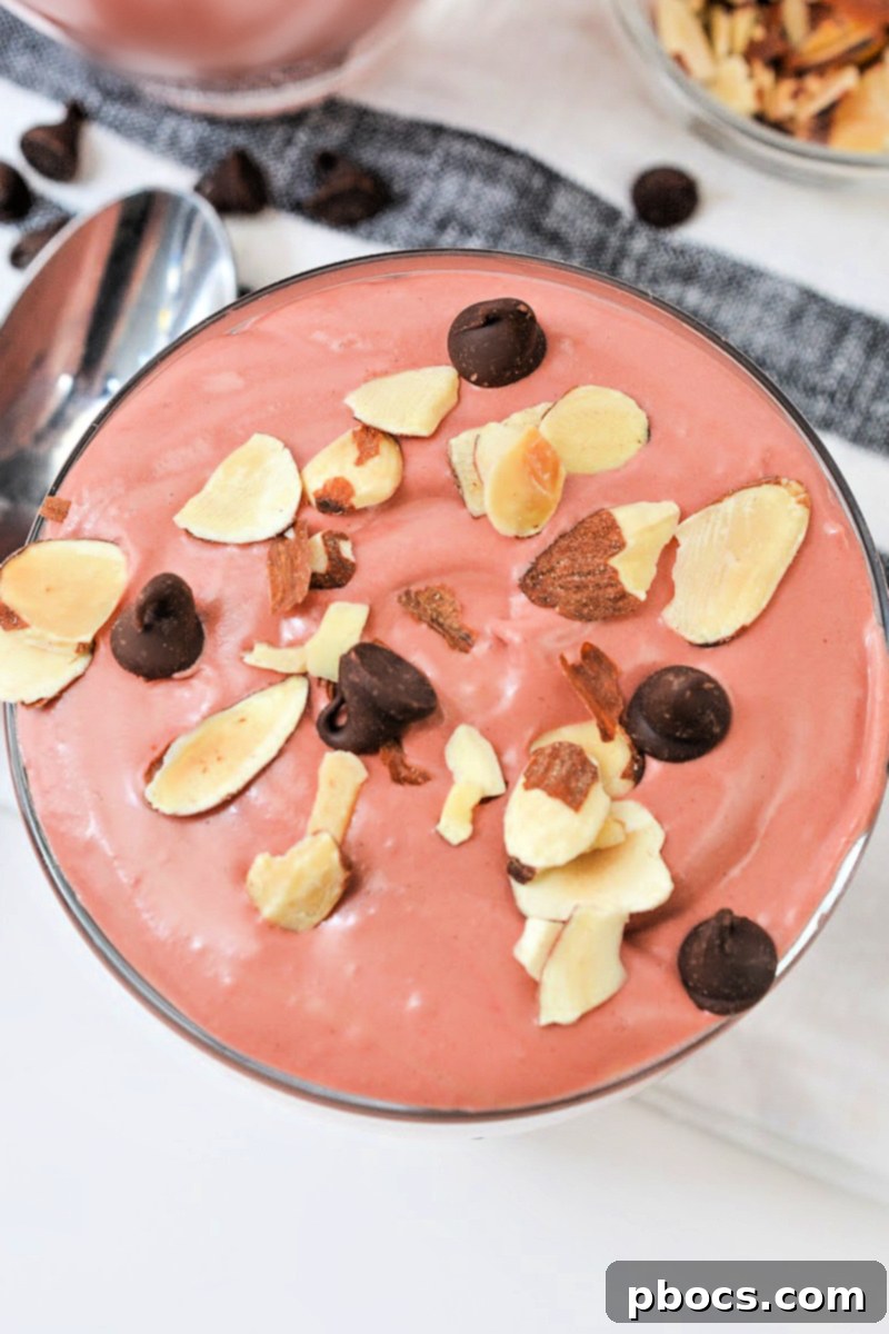 Low Carb Cherry Chocolate Cheesecake Fluff