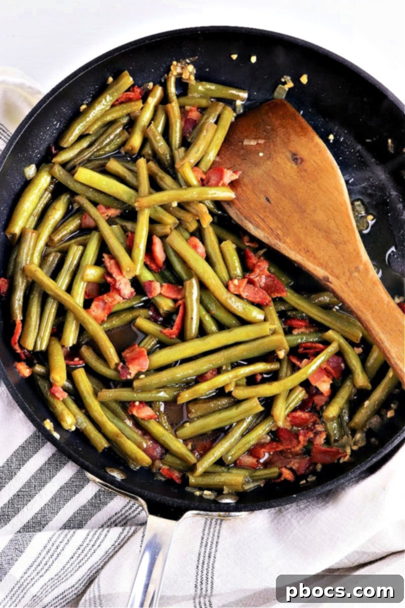 Close-up of Keto Texas Roadhouse Green Beans