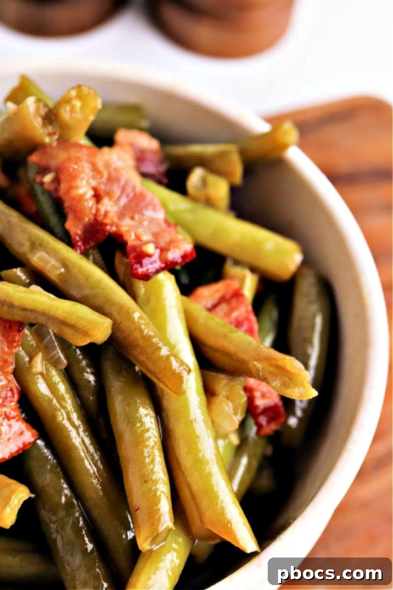 Keto Texas Roadhouse Green Beans on a Plate