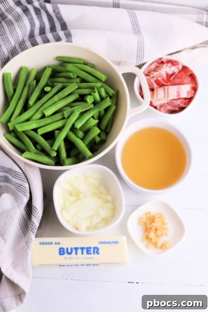 Keto Texas Roadhouse Green Beans Ingredients