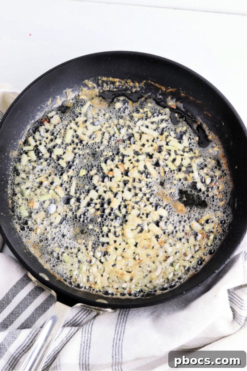 Onions in the skillet