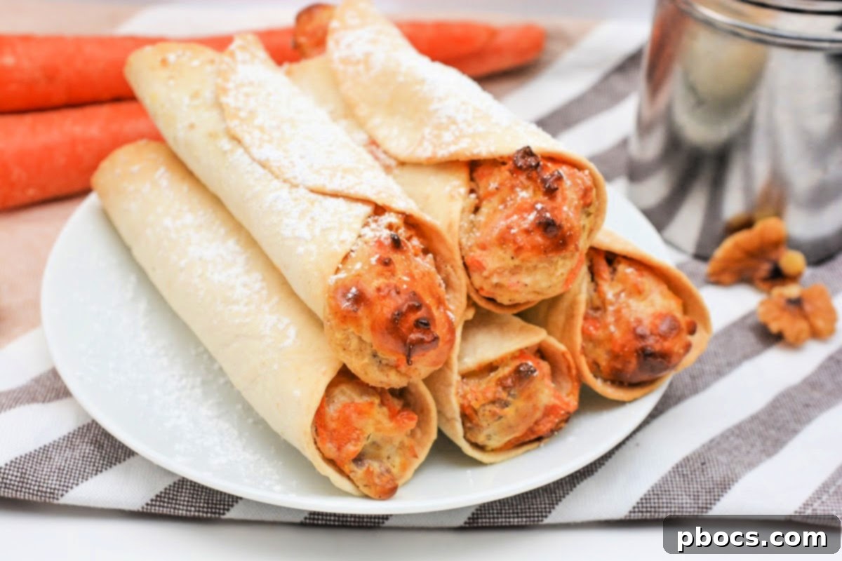 Keto Carrot Cake Swirls 13 Final plated Keto Carrot Cake Roll-Ups