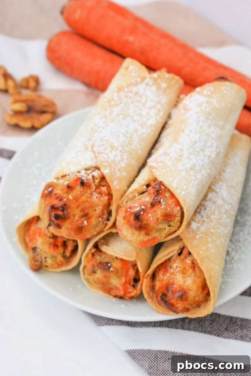 Keto Carrot Cake Swirls 7 Keto Carrot Cake Roll-Ups cooking in an air fryer