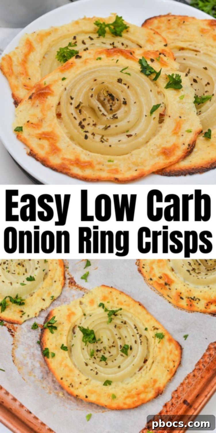 Low Carb Healthy Onion Rings Pinterest Pin