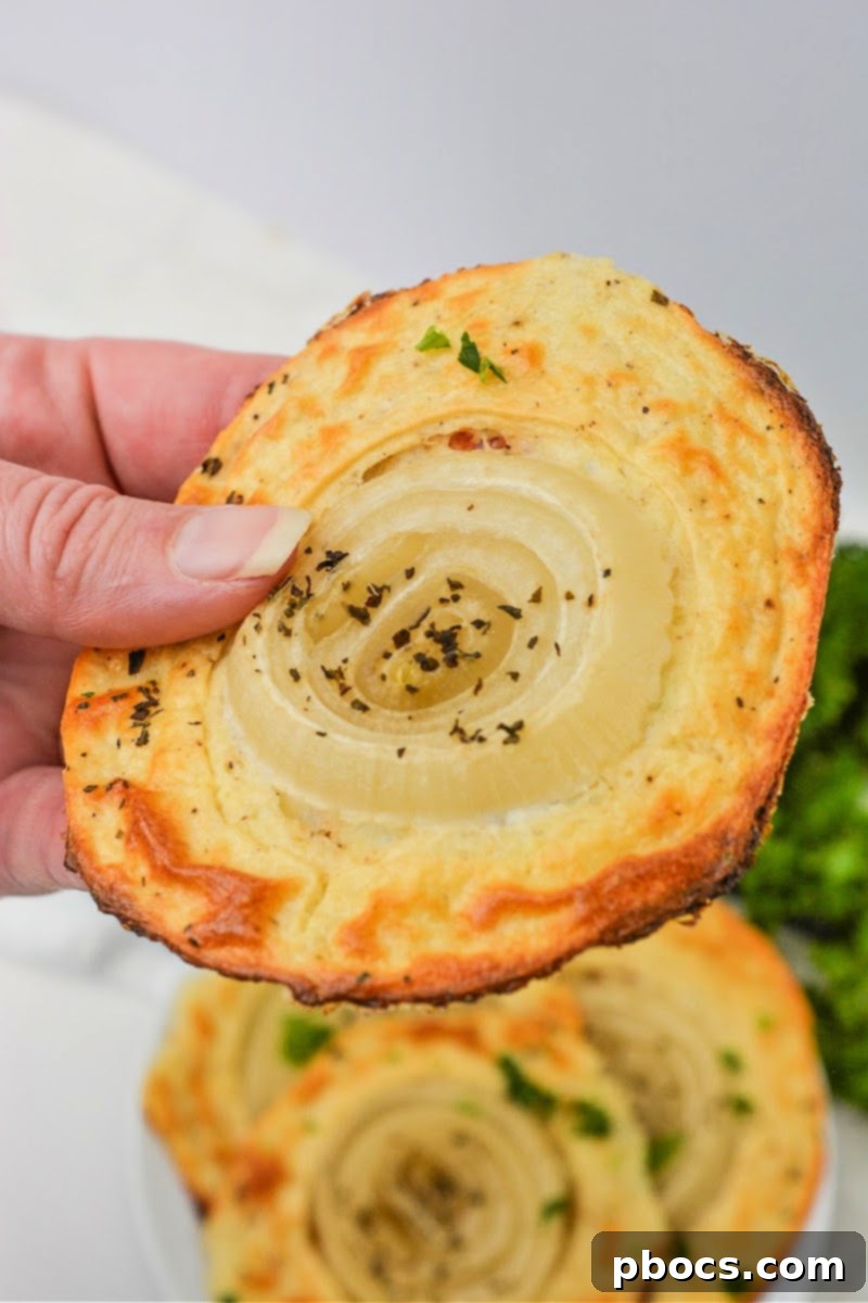 Preparing Low Carb Healthy Onion Rings