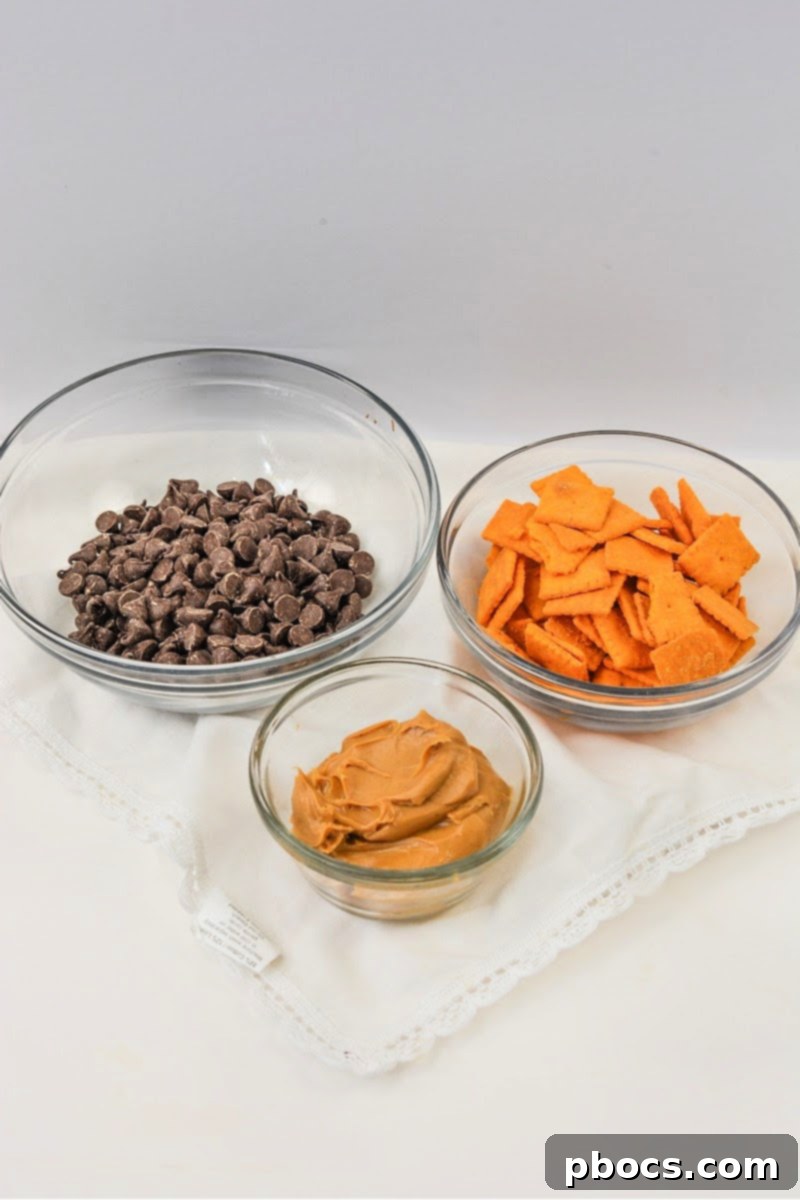 Keto Peanut Butter Chocolate Cheese Bites 8 Keto Cheez It Peanut Butter and Chocolate Bites Ingredients