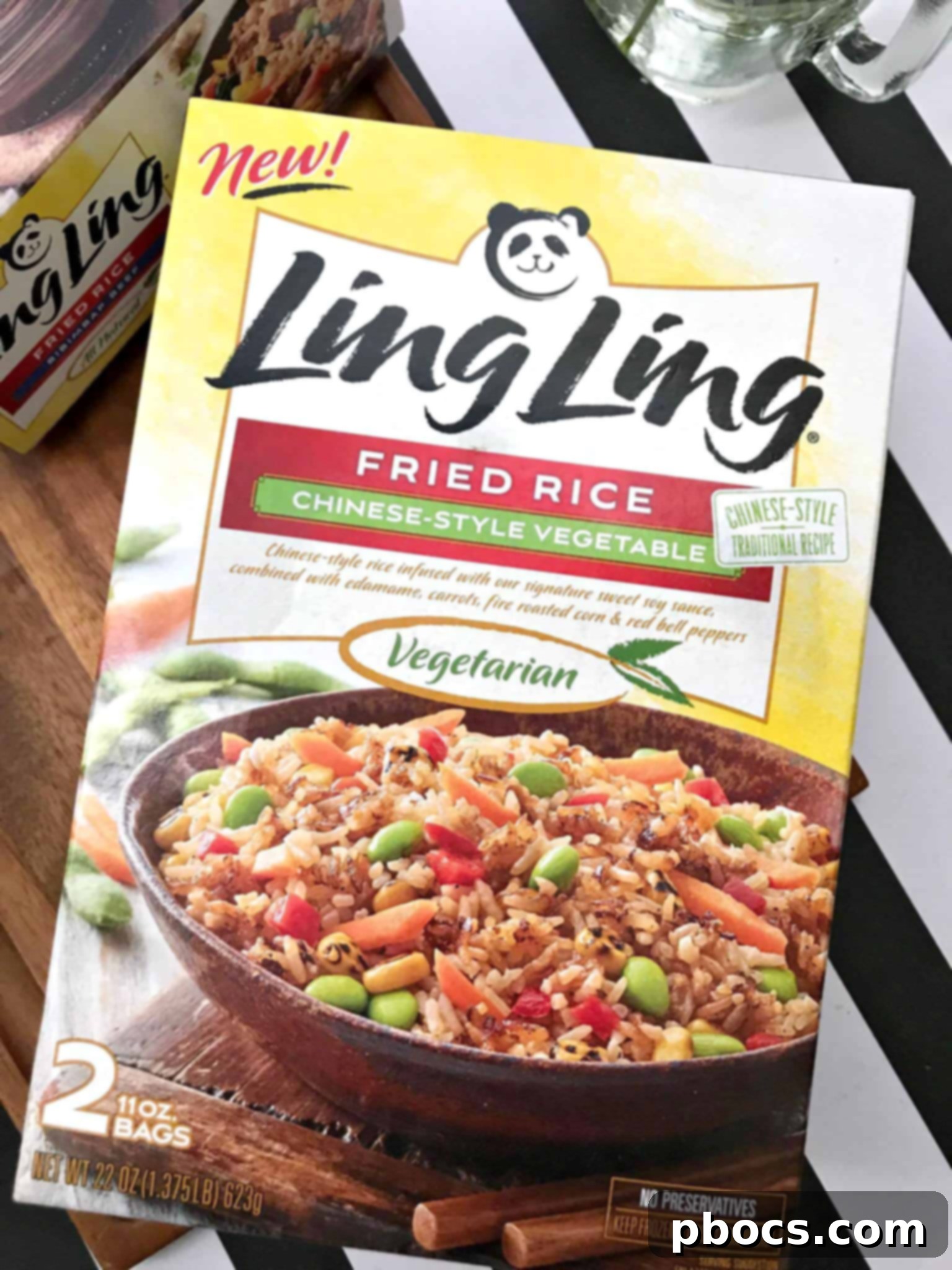 Two plates of Ling Ling Fried Rice, showcasing the variety and generous portions