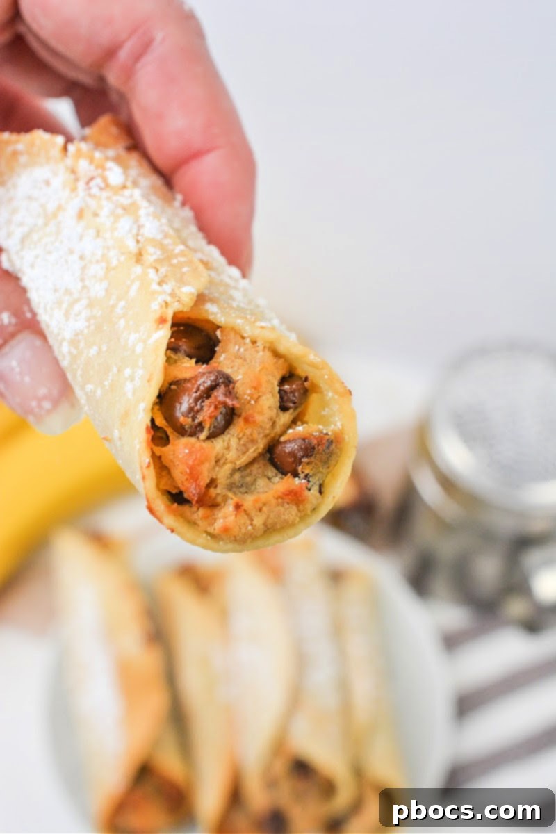 Crispy Low Carb Chocolate Chip Peanut Butter Roll Ups – a delightful keto dessert