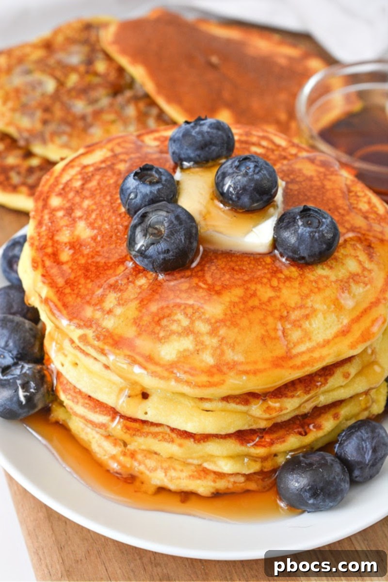 Protein-Rich Low Carb Cottage Cheese Pancakes with Sausage 3 Low Carb Healthy Cottage Cheese Pancakes with Sausage