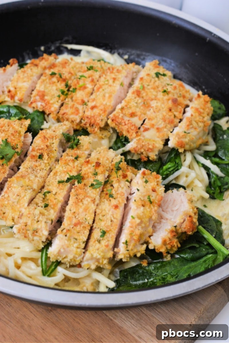 Keto Chicken and Spinach Noodles 7 Keto Chicken and Spinach Pasta - Serving with Low-Carb Sides