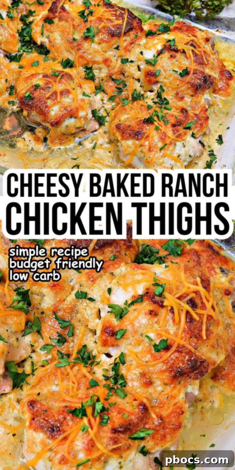 Crispy Baked Cheesy Ranch Keto Chicken Thighs 13 Keto Baked Cheesy Ranch Chicken Thighs
