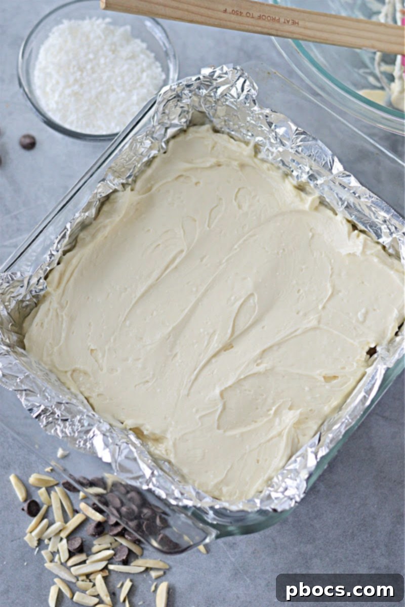 Low-Carb No-Bake Almond Joy Cheesecake Bars