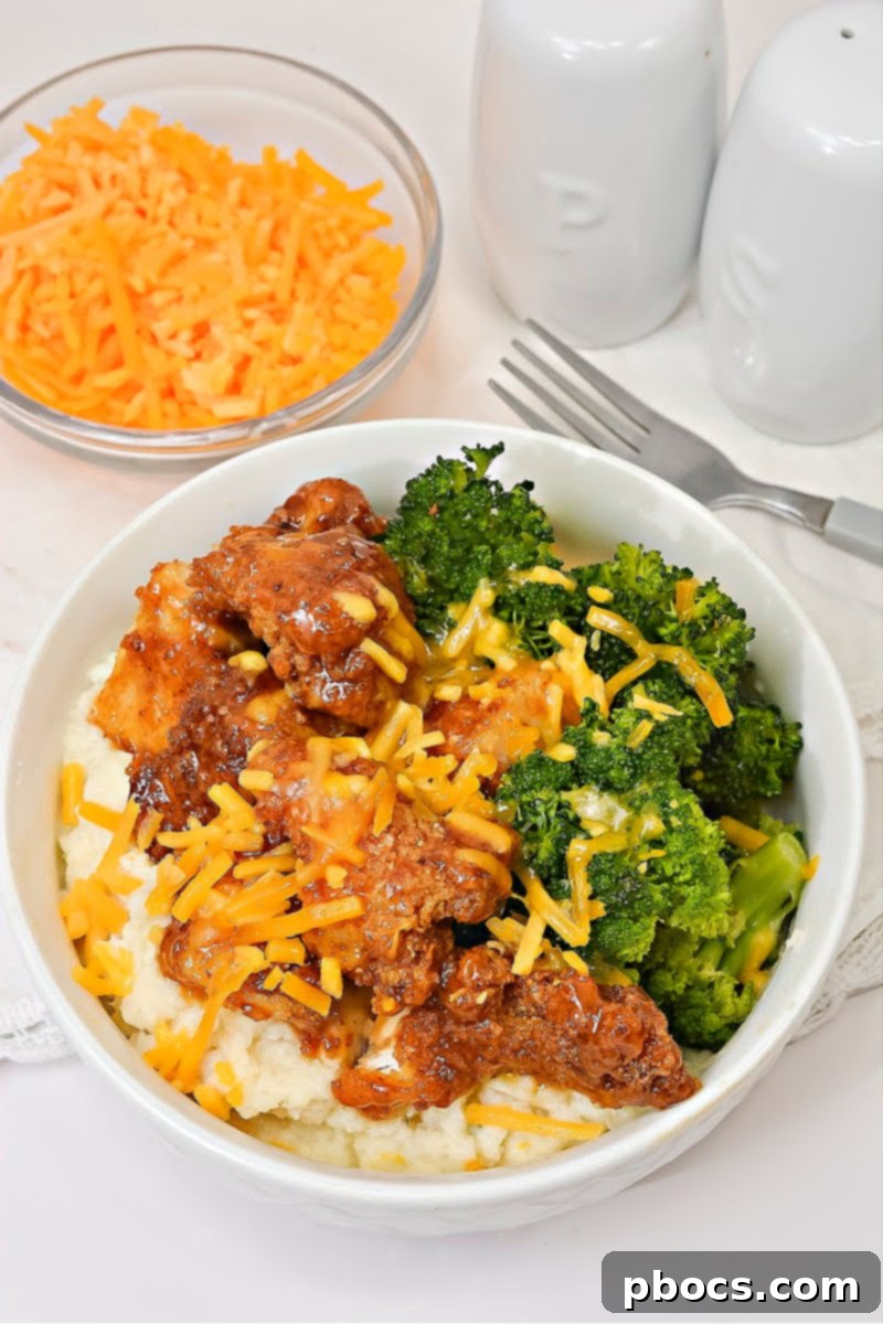 Keto Hot Honey Chicken Bowl