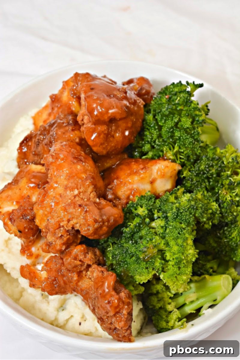 Keto Hot Honey Chicken Bowl