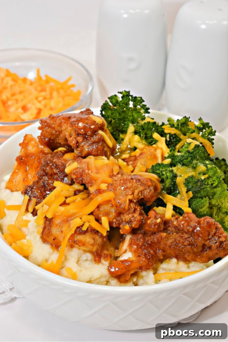 Keto Hot Honey Chicken Bowl