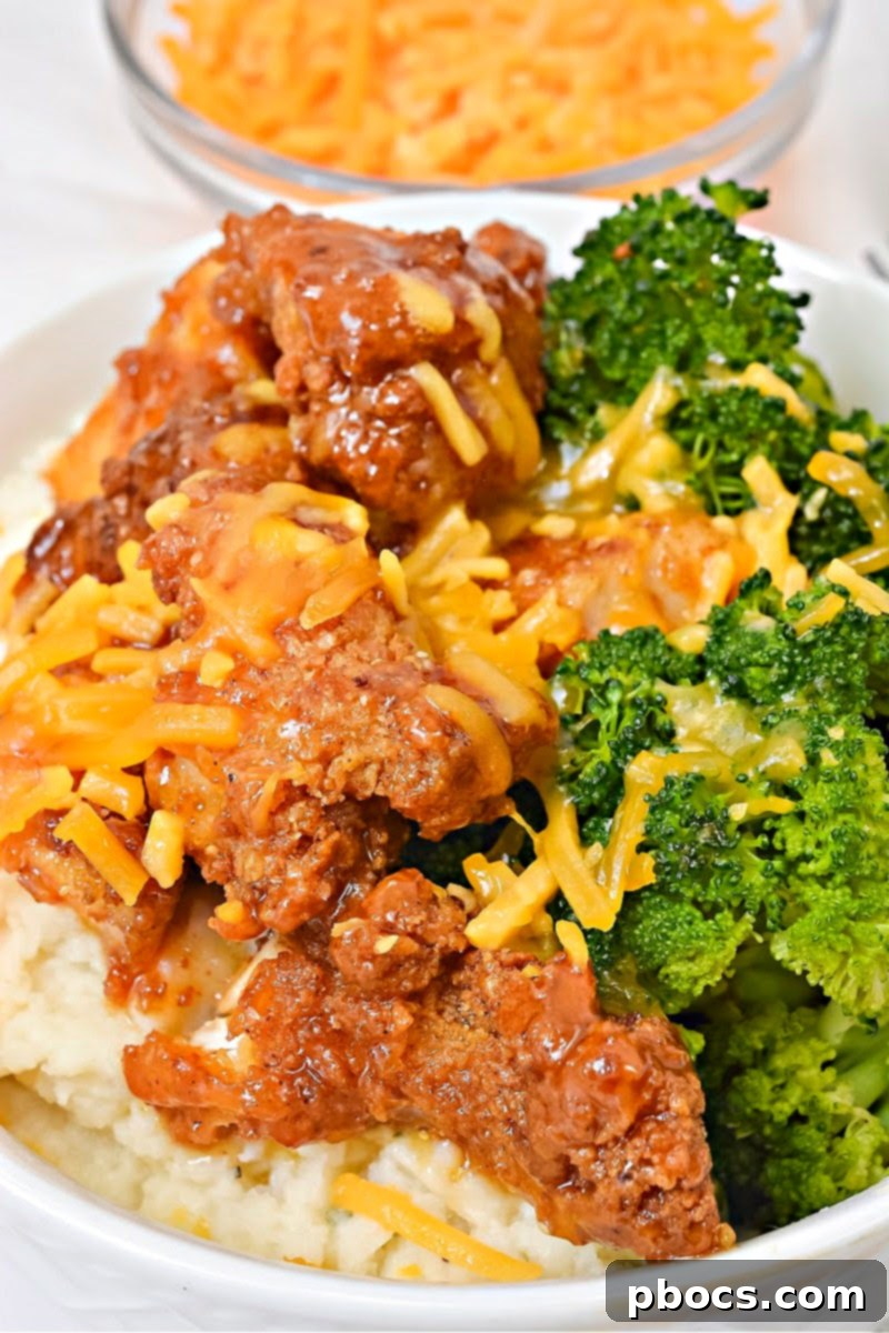 Keto Hot Honey Chicken Bowl