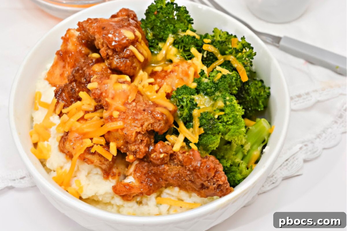 Keto Hot Honey Chicken Bowl