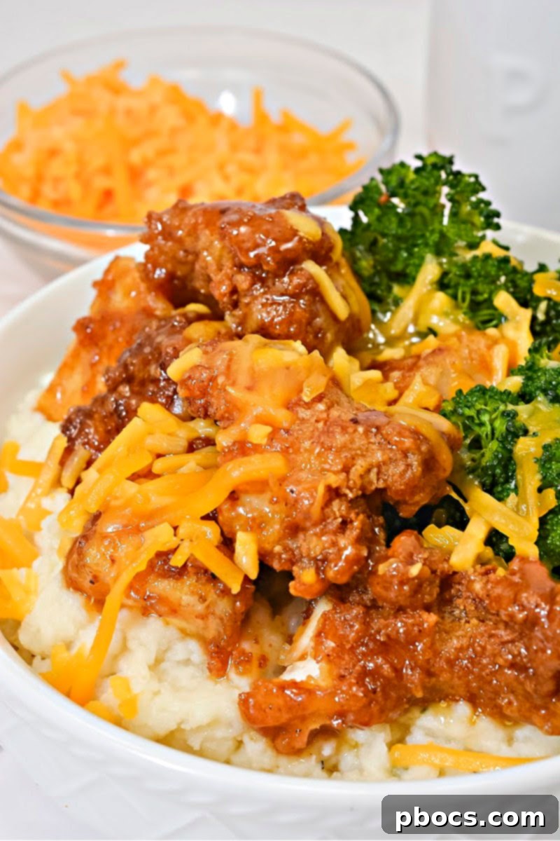 Keto Hot Honey Chicken Bowl