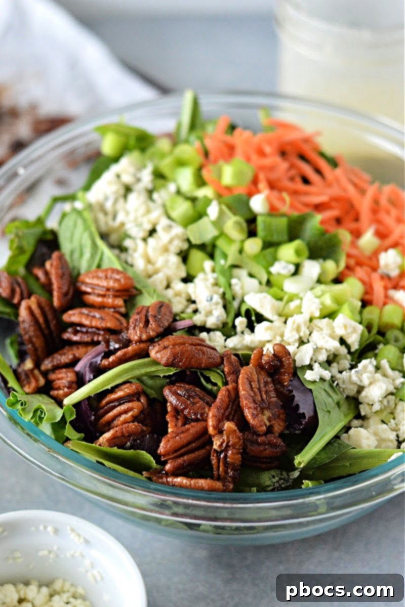 Fresh Salad Greens and Blue Cheese for Low Carb Recipe
