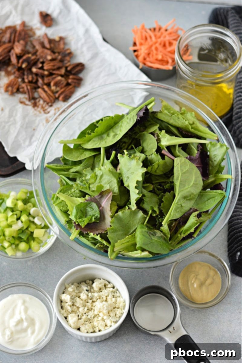 Ingredients for Low Carb Copycat Outback Salad