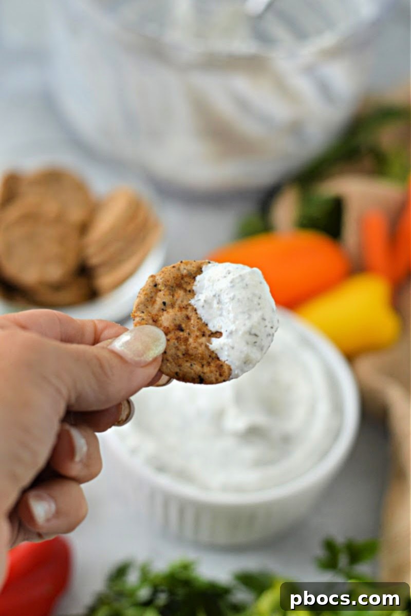 Low Carb Cottage Cheese Ranch Dip