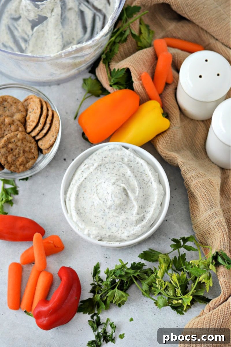 Low Carb Cottage Cheese Ranch Dip