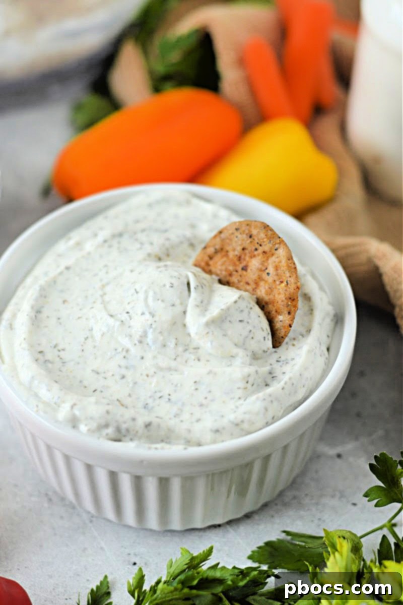 Low Carb Cottage Cheese Ranch Dip