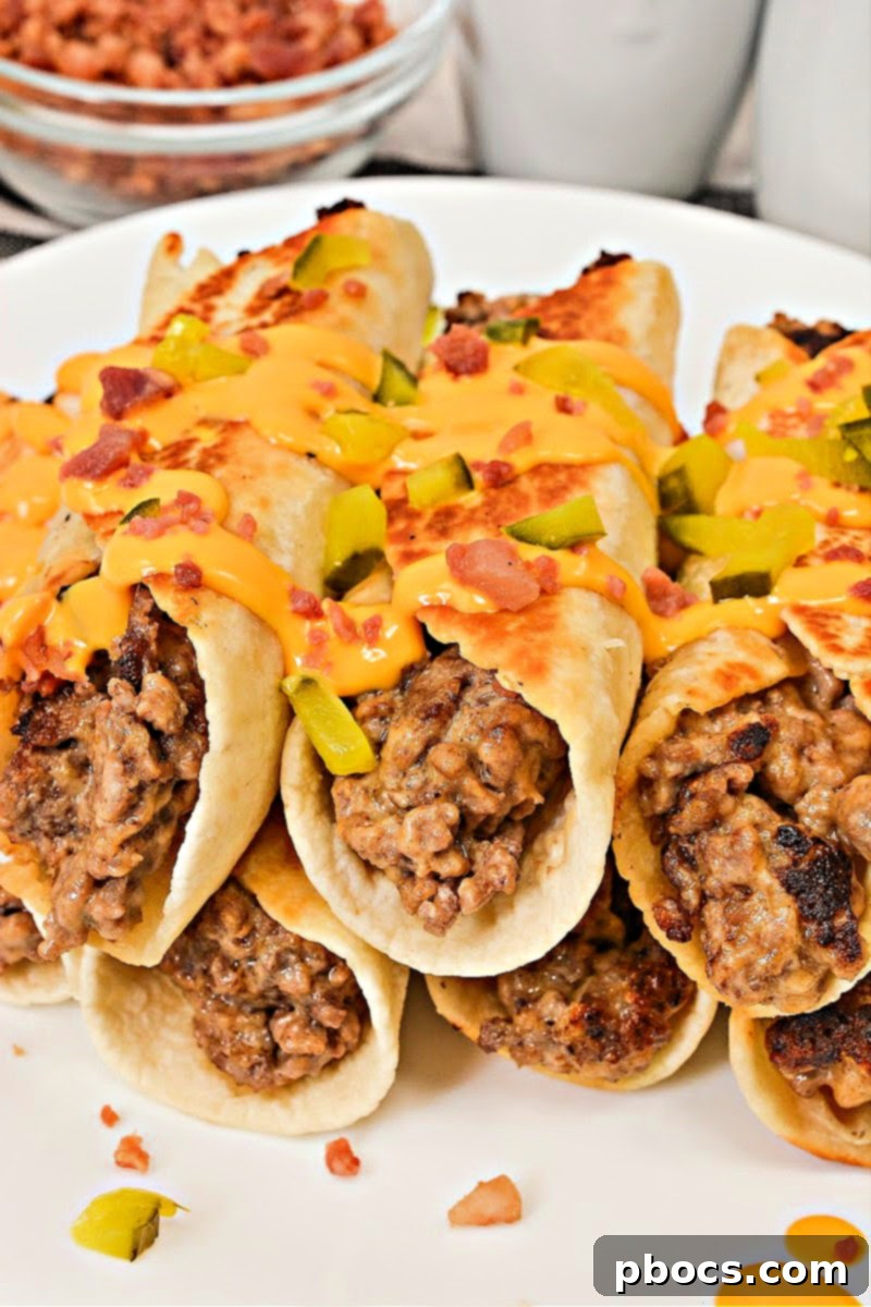 Keto Beef & Cheese Spirals 4 Perfectly seasoned ground beef filling for Keto Cheesy Beef Roll Ups in a skillet