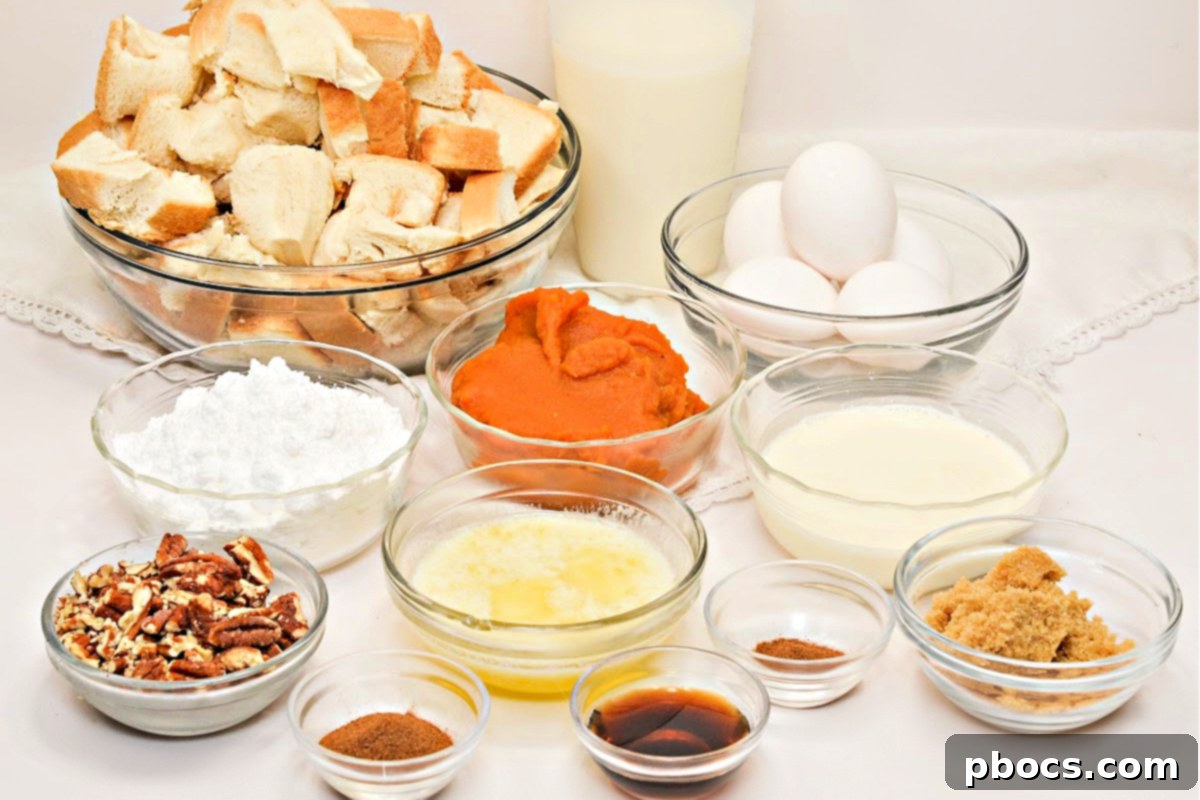 Keto Pumpkin French Toast Bake with serving utensils