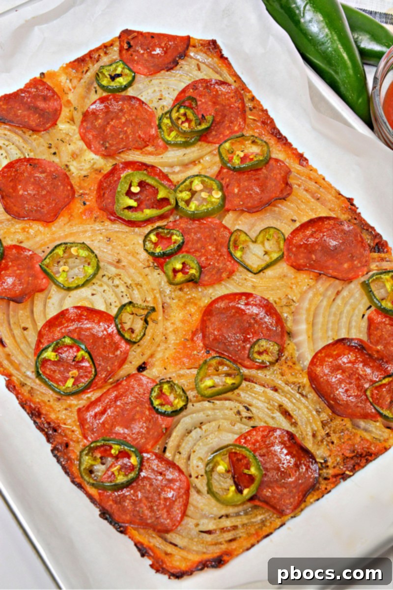 Deliciously Crispy Keto Viral Onion Ring Pizza