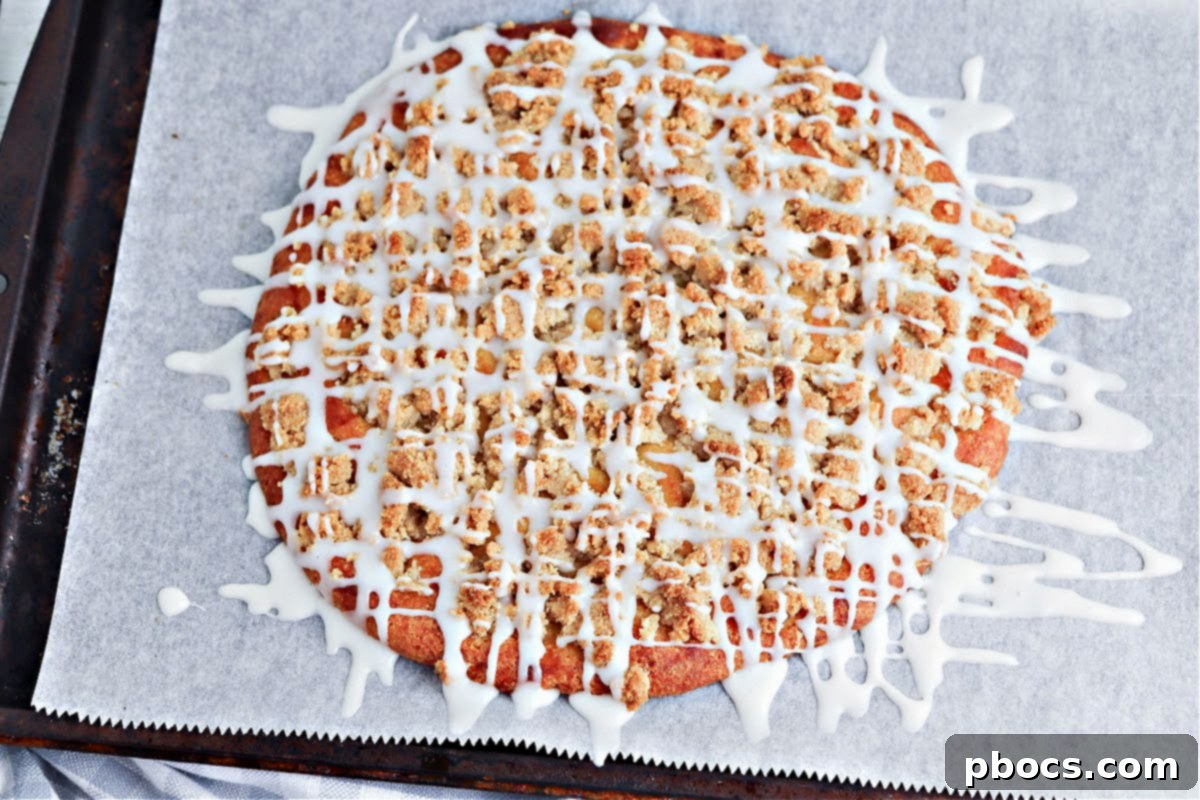 Preparing the sugar-free glaze for the keto dessert pizza.