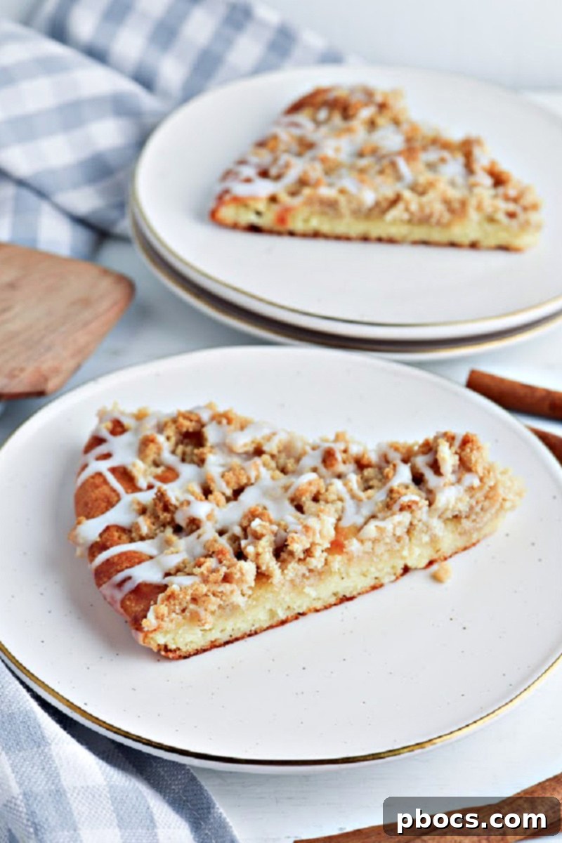 Keto Cinnamon Sugar Dessert Pizza slices arranged on a serving plate.