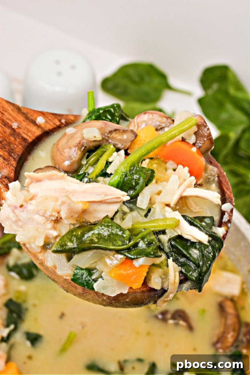 Hearty Low-Carb Autumn Chicken and Vegetable Soup with Butternut Squash