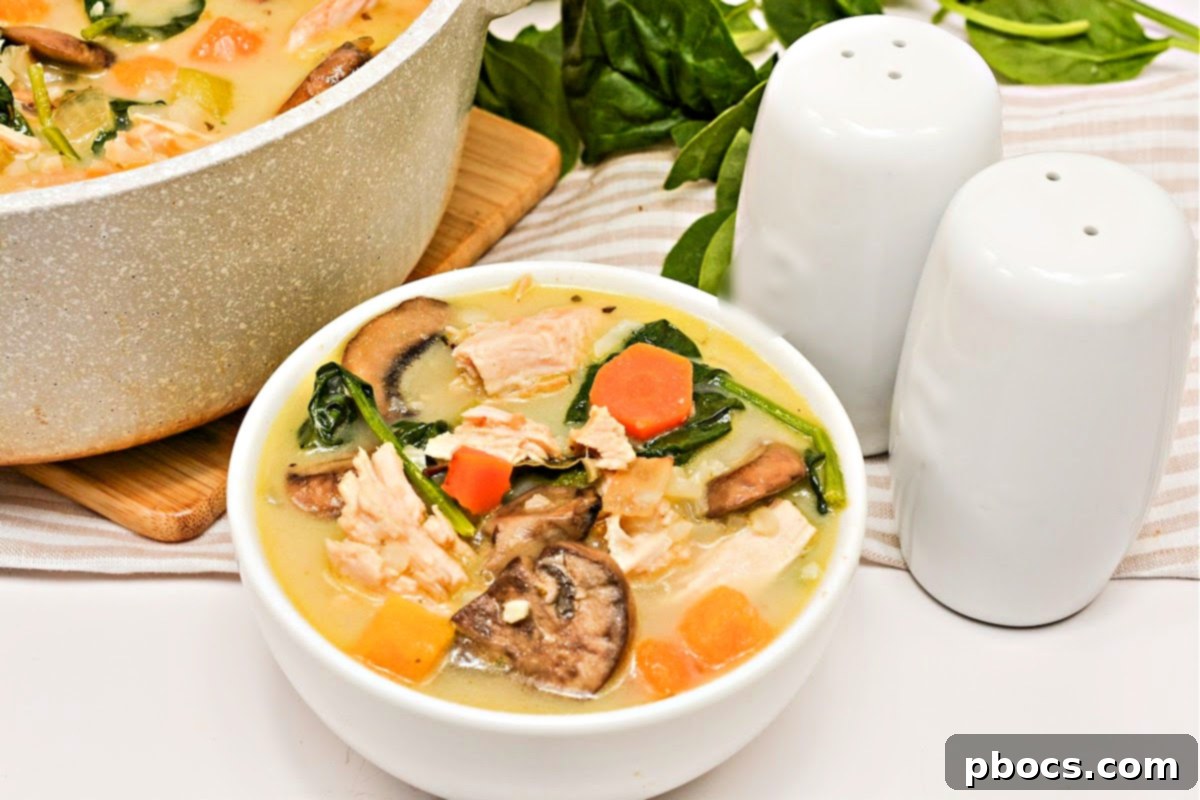 Ingredients being prepped for Low-Carb Autumn Chicken and Rice Soup