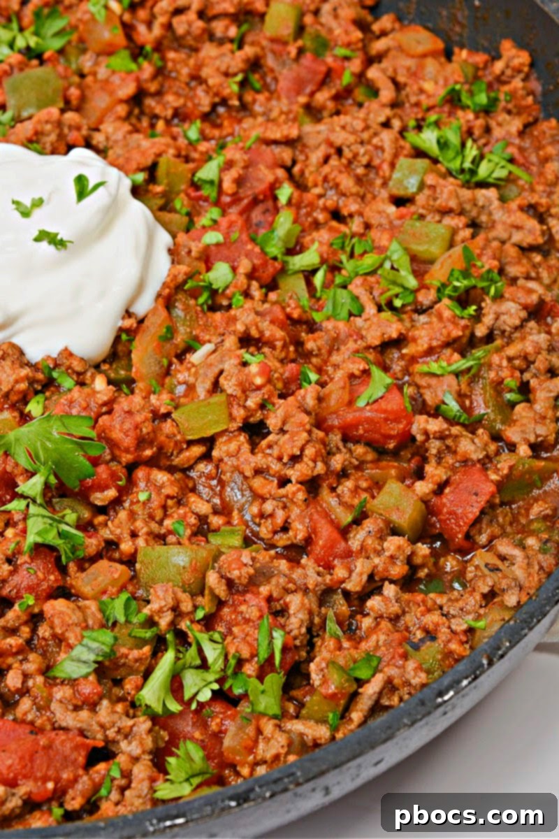 Ingredients for Low Carb Pumpkin Chili Sloppy Joe Skillet