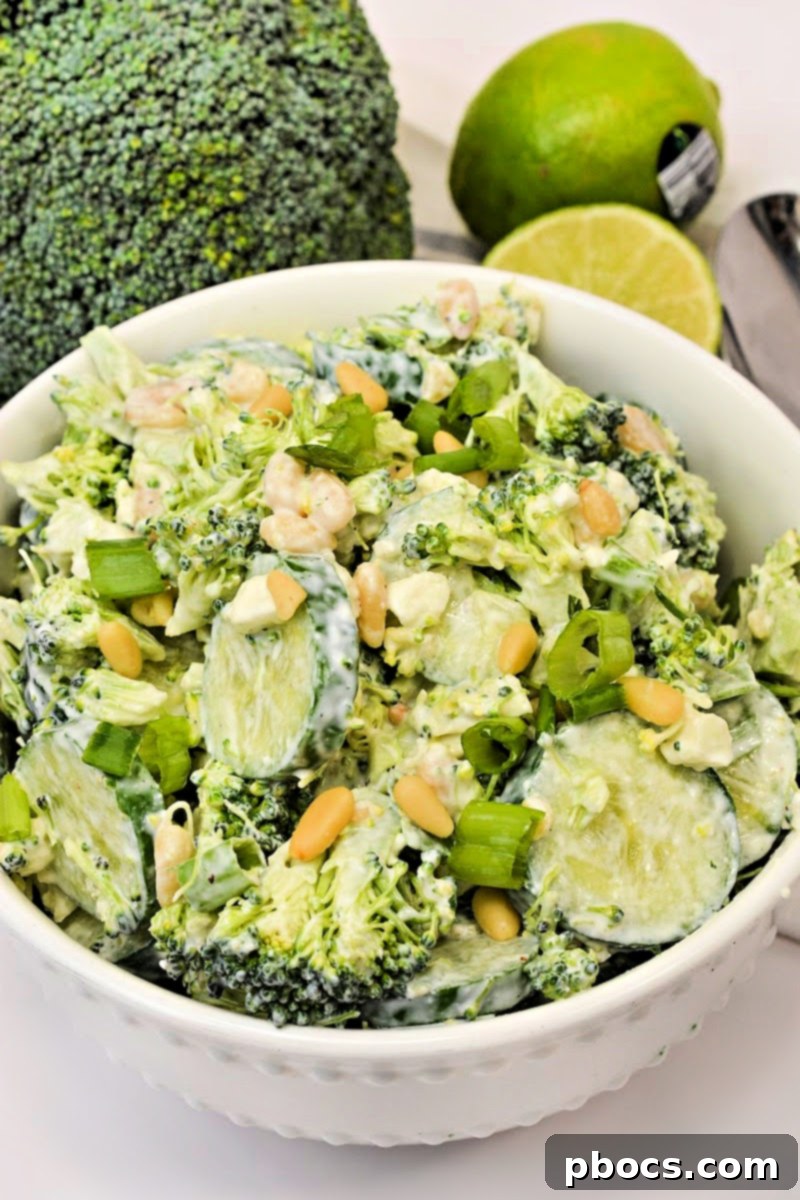 Low Carb Broccoli Cucumber Salad with keto entrees