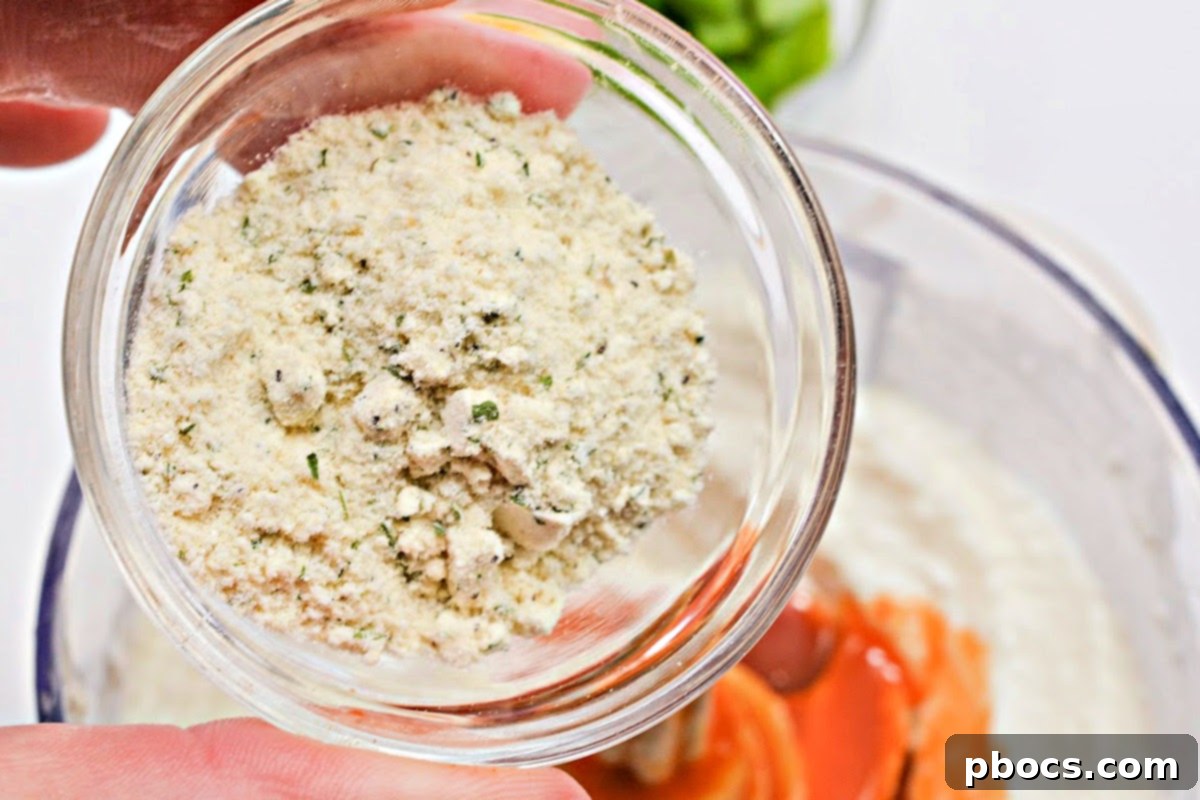 Step 2: Add Ranch, Garlic, and Buffalo Sauce