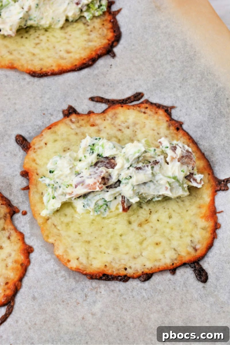 Keto Crispy Cream Cheese Broccoli and Bacon Roll Ups