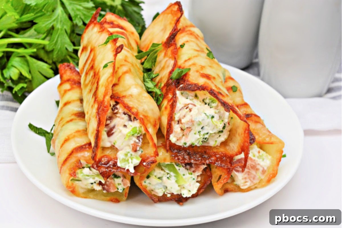 Keto Crispy Cream Cheese Broccoli and Bacon Roll Ups