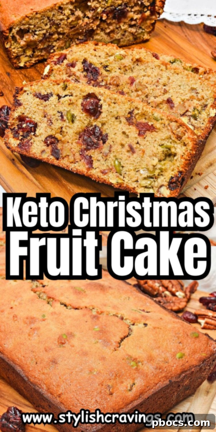 Pin This Keto Fruit Cake Recipe